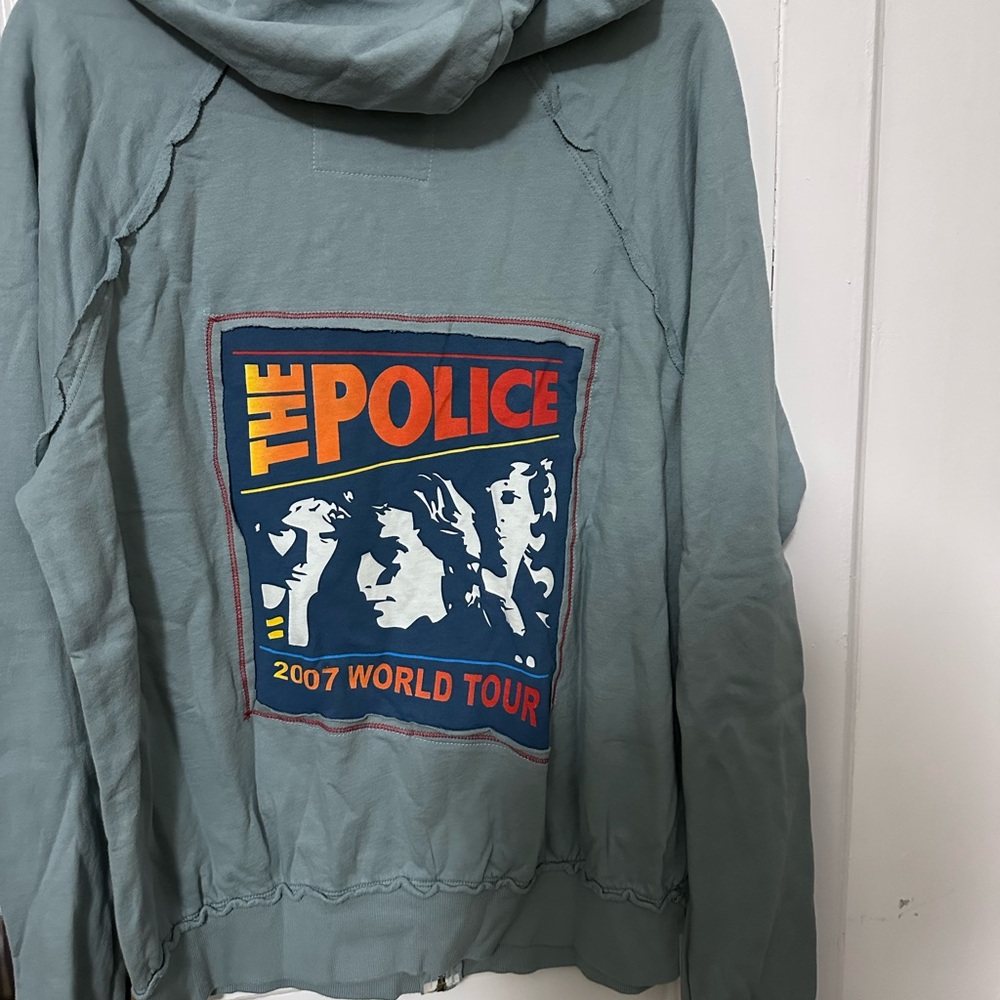 The Police 2007 Reunion Tour Hoodie RARE Sting, Stewart Copeland, Andy Summers